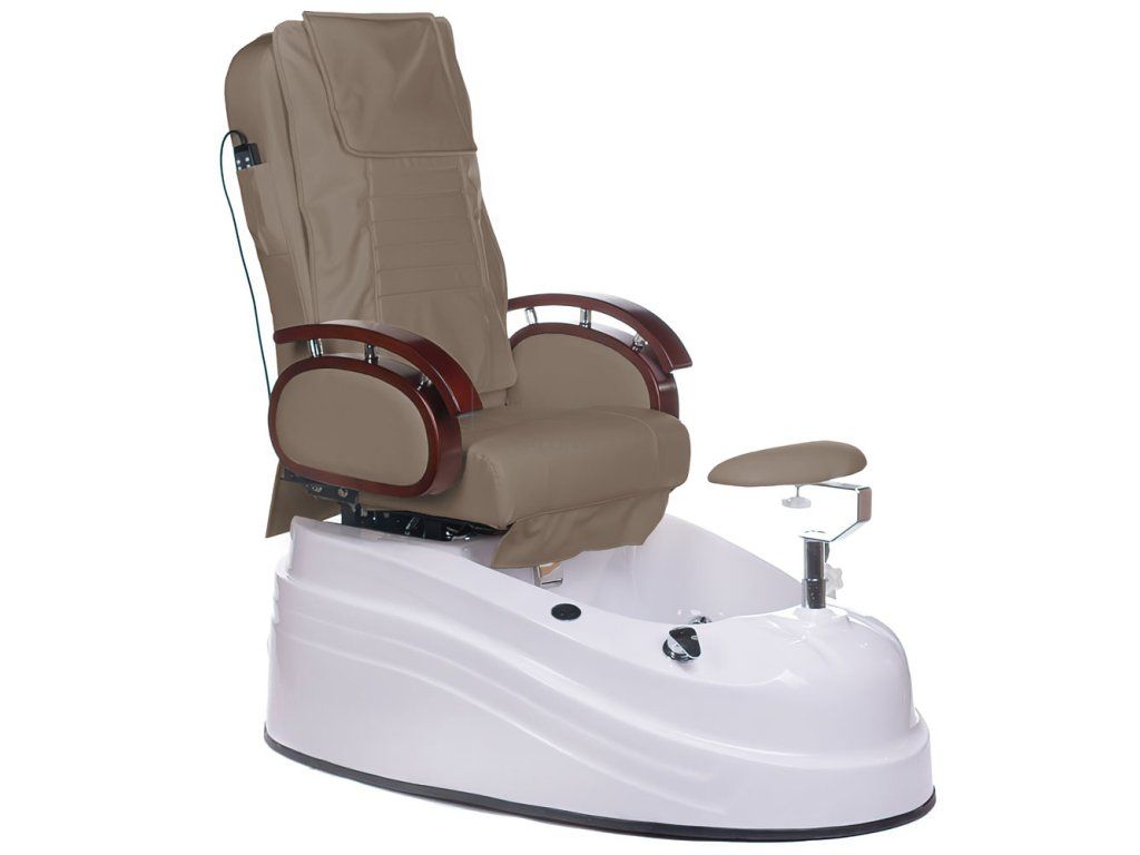 Pedikérské SPA křeslo BR-2307 Latte celkový pohled
