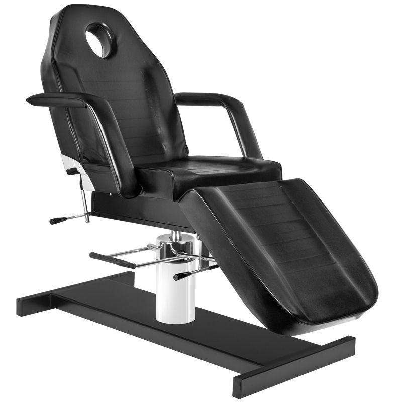 Hydraulické kosmetické lehátko s podnožkou