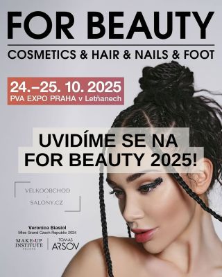 🎉 Jedeme na veletrh FOR BEAUTY 2025! 🎉 Už 24.–25. 10. 2025 nás najdete na PVA EXPO Praha Letňany, stánek 1C7 – jako vždy...